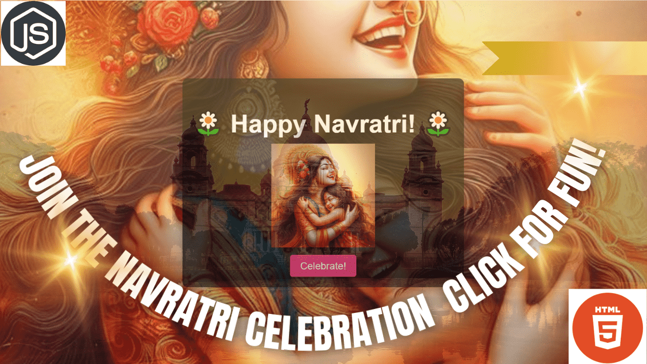 Celebrate Navratri: Fun Animated Web Project with Source Code